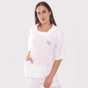 Amorosa linen top